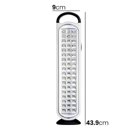 Avizar 60 LED 60W Leistungsstarke Notfallleuchte 1200mAh Wiederaufladbare 3,7V Weiße Schwarze