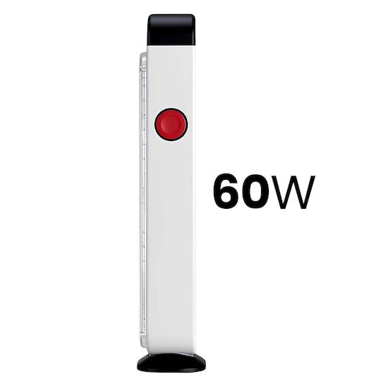 Avizar 60 LED 60W Leistungsstarke Notfallleuchte 1200mAh Wiederaufladbare 3,7V Weiße Schwarze