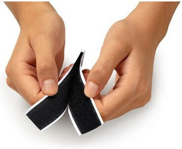 Inofix Self-Adhesive Hook & Loop Tape Black 20mmx25m 1pcs