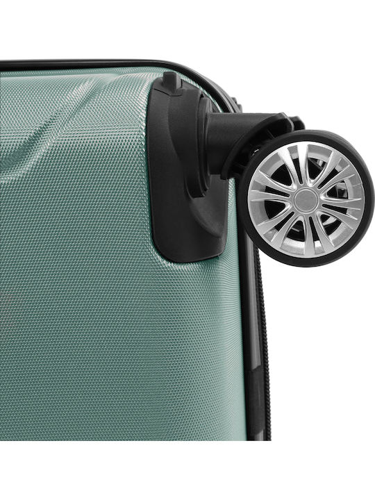Quasar Großer Reisekoffer Hartschalen Light Turquoise mit 4 Räder Höhe 76.5cm
