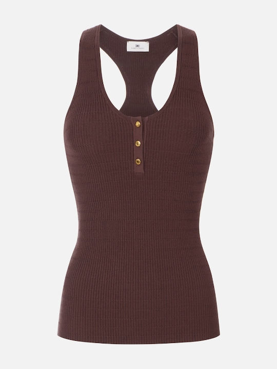 Damen Ärmellos Pullover Cocoa