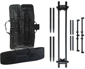 Zfish Angelrutenhalter Rodmaster Rodpod 3 Ruten Verstellbar 90 150 Cm