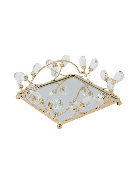 Keskor Metallic Napkin Holder Gold 20x20x7cm 43267