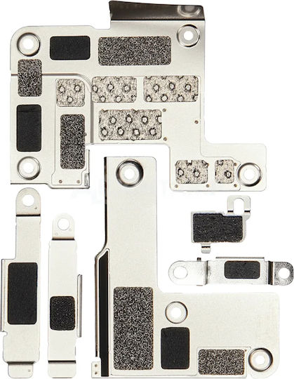 Clappio Kit Piese Metalice Suportă Plăci Interne iPhone 16 Pro Argintiu
