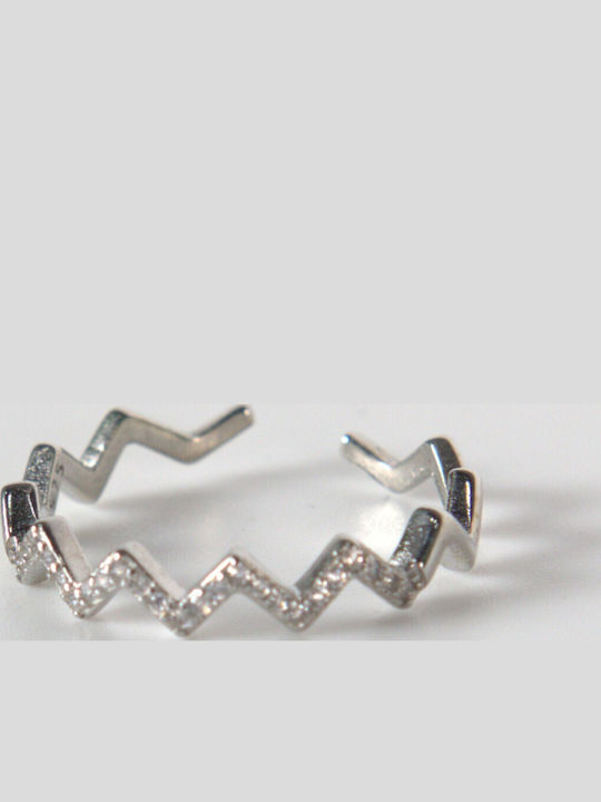 Damen Ring mit Zirkonia aus Silber