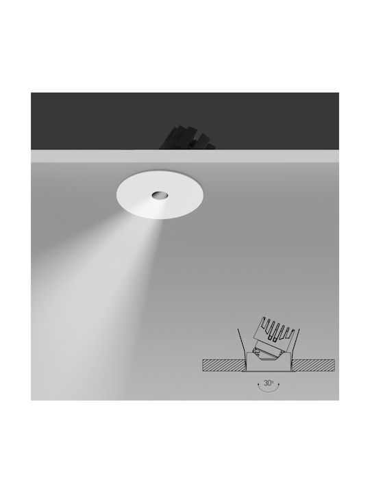 Zambelis Lights LED Warm White Spot in White Color