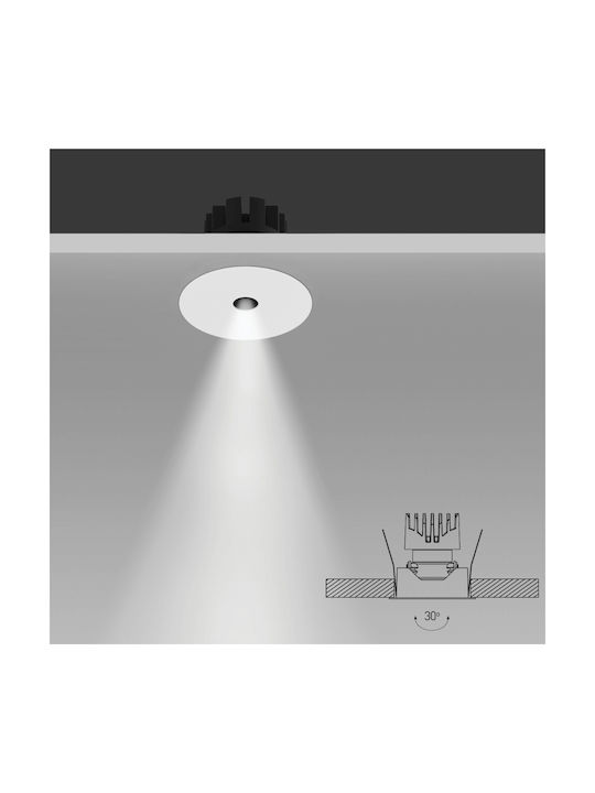 Zambelis Lights LED Warm White Spot in White Color