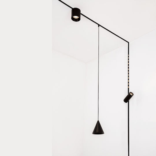 Zambelis Lights LED Θερμό Λευκό Σποτ σε Μαύρο Χρώμα