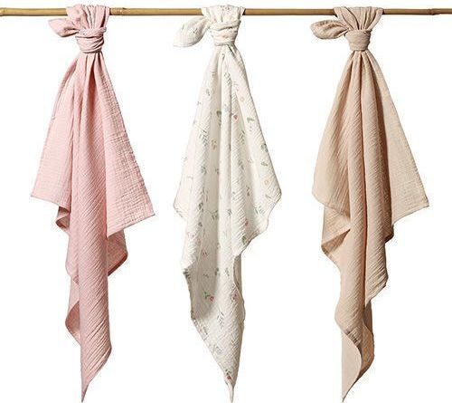 Babyono Πάνα Αγκαλιάς 70x70cm 3τμχ Babyono Πάνα Αγκαλιάς 70x70cm 3τμχ