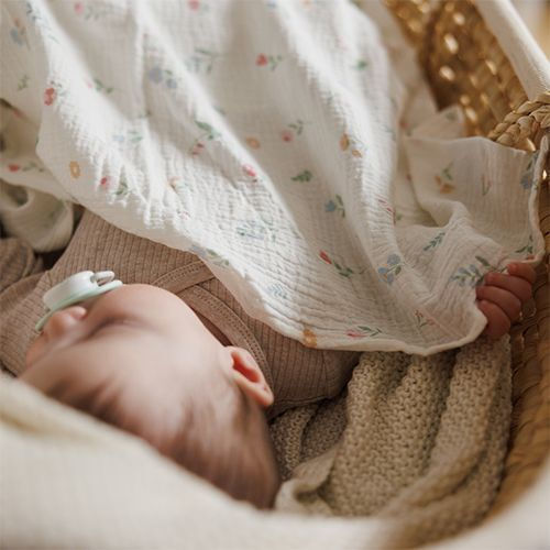 Babyono Muslin Swaddle Blankets Pink 70x70cm 3 Pieces