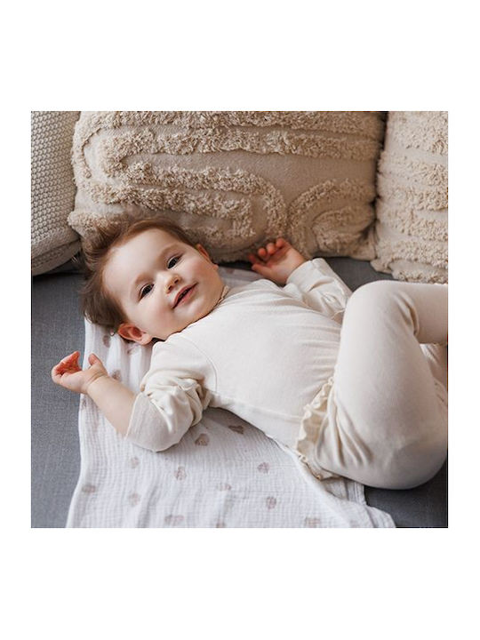 Babyono Păturici De Înfășat Din Muselină Bej 70x70cm 3 Bucăți
