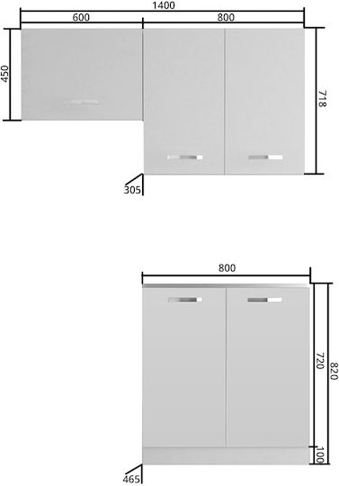 Charlotte Ντουλάπι Νεροχύτη 80x30.5εκ. Charlotte Ντουλάπι Νεροχύτη 80x30.5εκ.