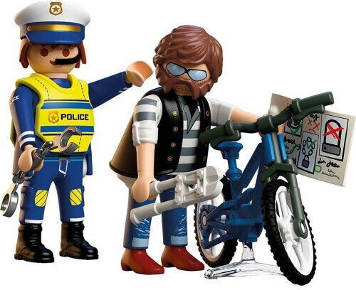 Playmobil City Action Police Officer And Bicycle Thief for 4+ years old years old