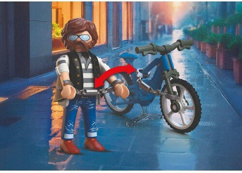 Playmobil City Action Police Officer And Bicycle Thief for 4+ years old years old