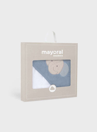 Mayoral Baby-Badetuch mit Kapuze Weiß