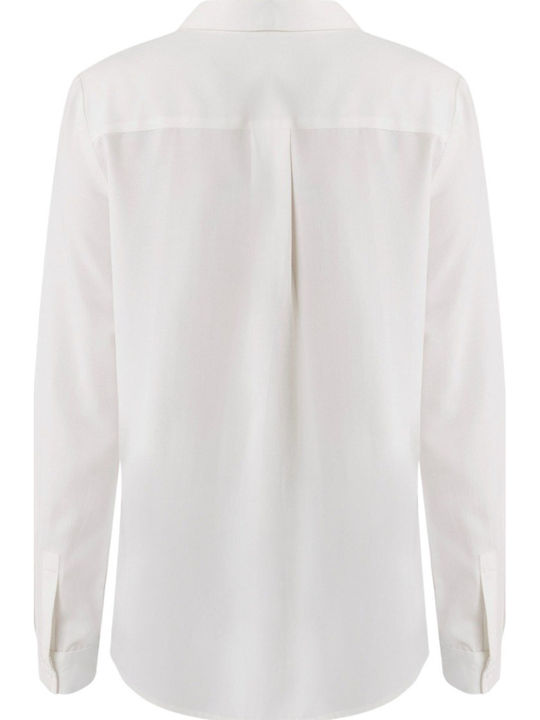 Μακρυμάνικο Γυναικείο Πουκάμισο Off White