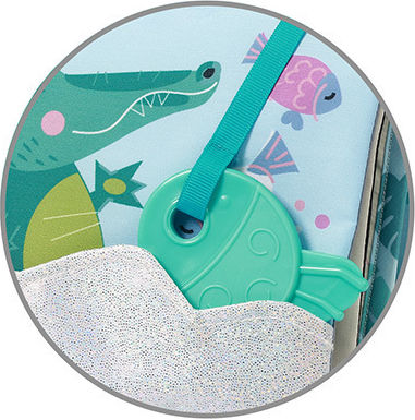 Babyono Safari Activity Book Fabric with Sounds for Newborns