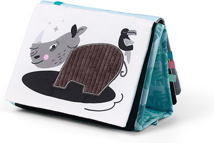 Babyono Safari Activity Book Fabric with Sounds for Newborns