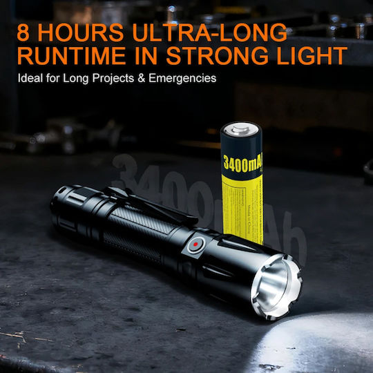 Ledholics Flashlight LED IP67 with Maximum Brightness 1800lm
