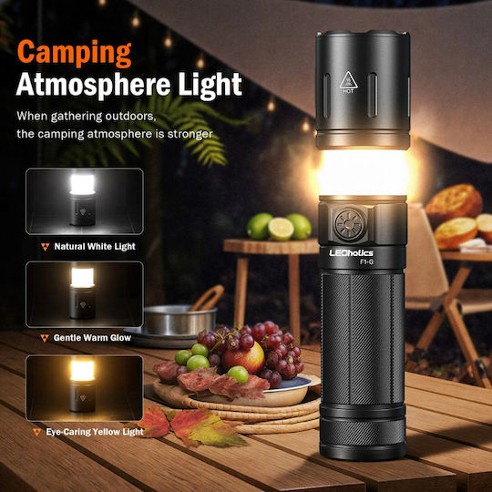 Ledholics Flashlight LED Dual Function with Maximum Brightness 1100lm