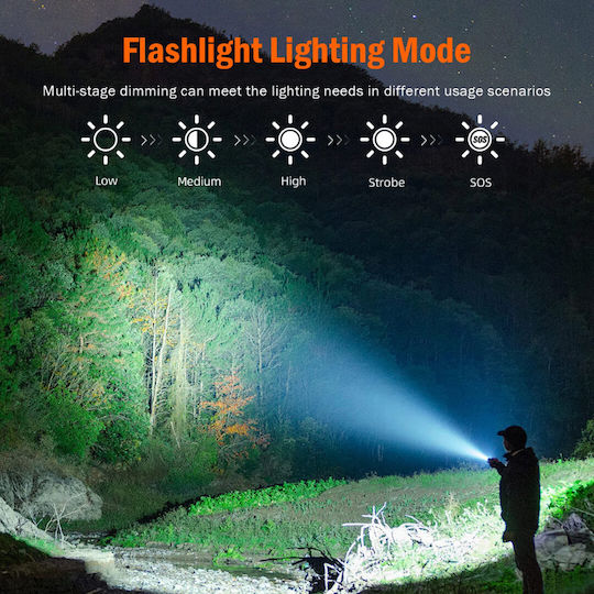 Ledholics Flashlight LED Dual Function with Maximum Brightness 1100lm