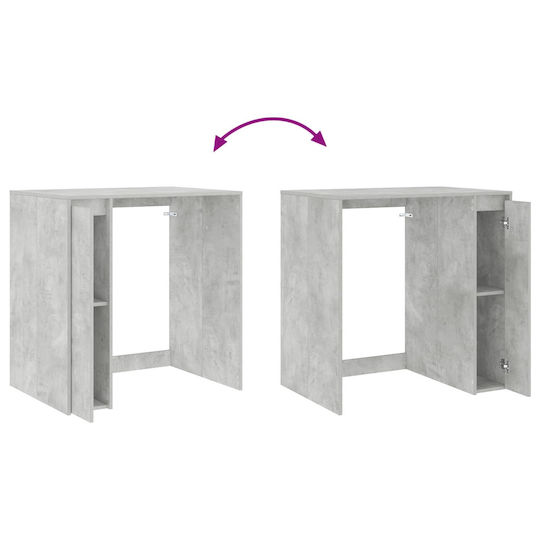 vidaXL Ντουλάπι Μπάνιου Πλυντηρίου 87x60x89cm Γκρι