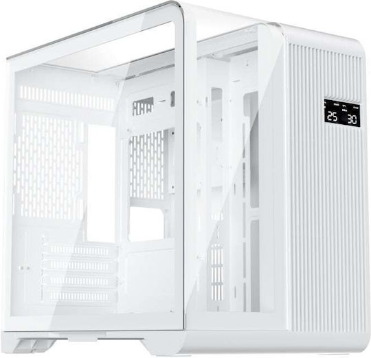 1STPLAYER RT5 Геймърско Micro Tower Компютърна Кутия с Страничен Прозорец Бяла