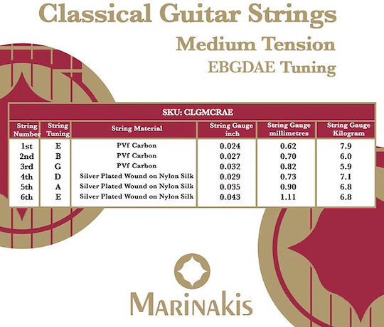 Marinakis Single Carbon Classical Guitar String
