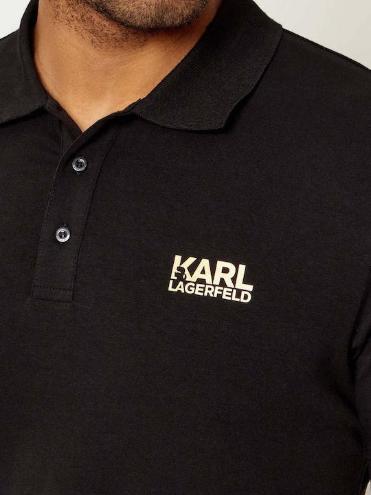 Polo Herrenbluse Kurzarm Schwarze