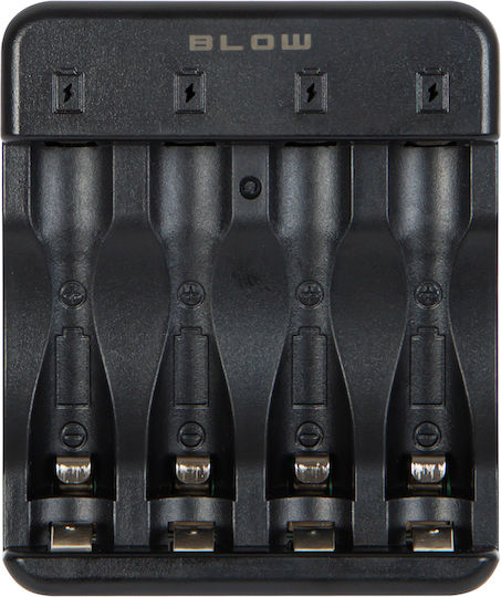 Blow USB Ladegerät 4 Batterien Ni-Cd/Ni-MH Größe AA/AAA
