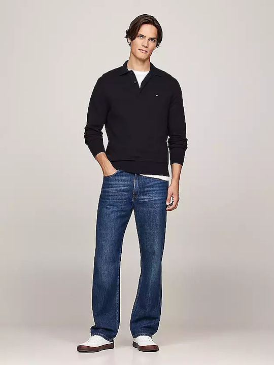 Polo Langarm-Pullover Blue