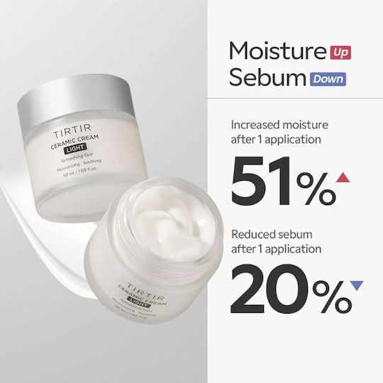Tirtir Ceramic Light Moisturizing Face Day Cream with Hyaluronic Acid & Ceramides 50ml