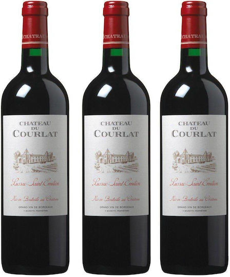 Chateau Du Courlat Wein Rot Trocken in Holzkiste 750ml