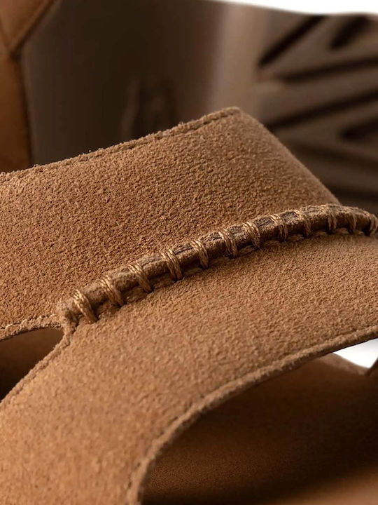 New Heights Ankle Strap Sandals Brown