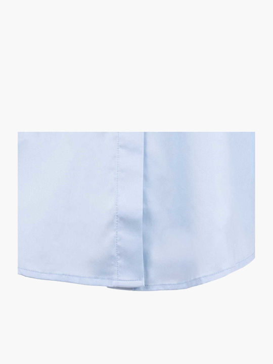 Langärmelig Damen Hemd Blue Blumen