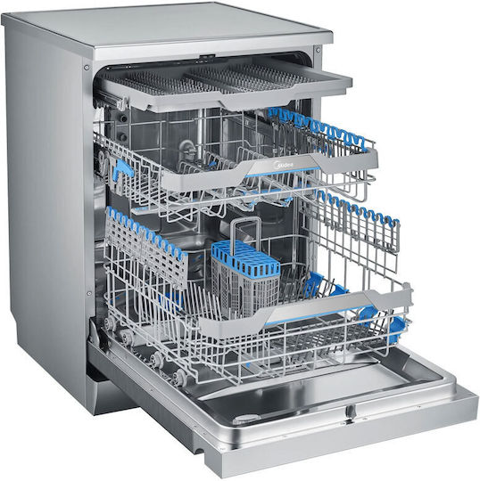 Midea Ελεύθερο Πλυντήριο Πιάτων για 14 Σερβίτσια Π59.8xY84.5εκ. Inox