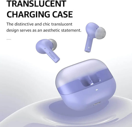 Agile Nova Earbud / In ear Bluetooth хендсфри Слушалки с Устойчивост на Пот Лилав