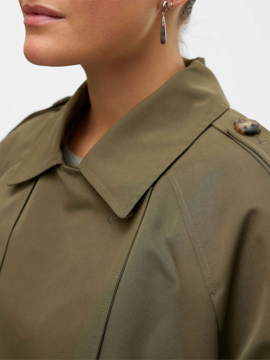 Damen Khaki Trenchcoat