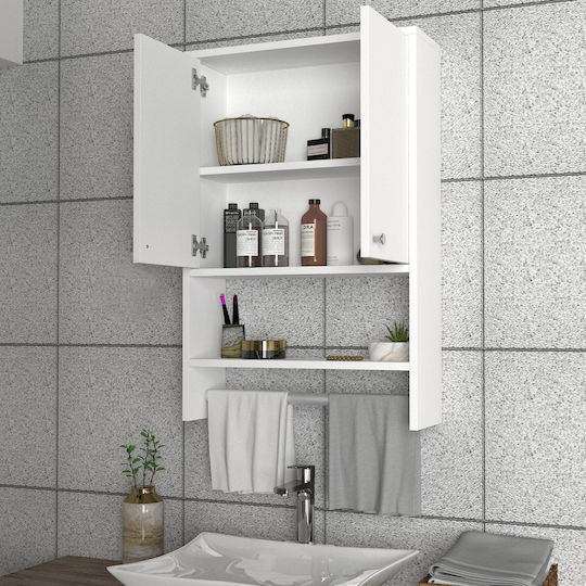 UnicUtil Ντουλάπι Μπάνιου 59x20x90cm Λευκό