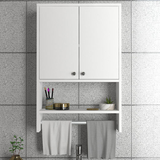 UnicUtil Ντουλάπι Μπάνιου 59x20x90cm Λευκό