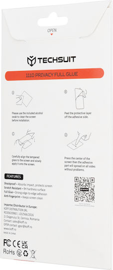 Techsuit 111d Privacy Full Glue Oppo Reno15 F Reno15 Fs 5g Black