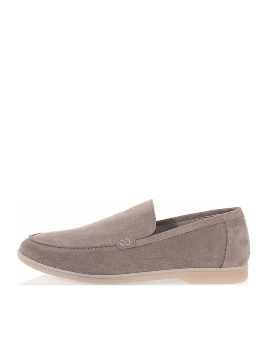 Men's Suede Loafers Beige