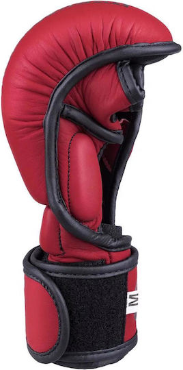 Okami MMA Gloves Training V2 Leather Red