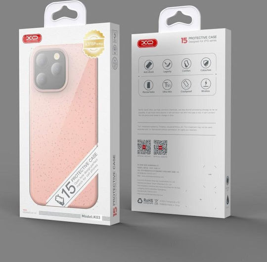 XO Задна корица Силикон Розов (iPhone 15 Pro Max)