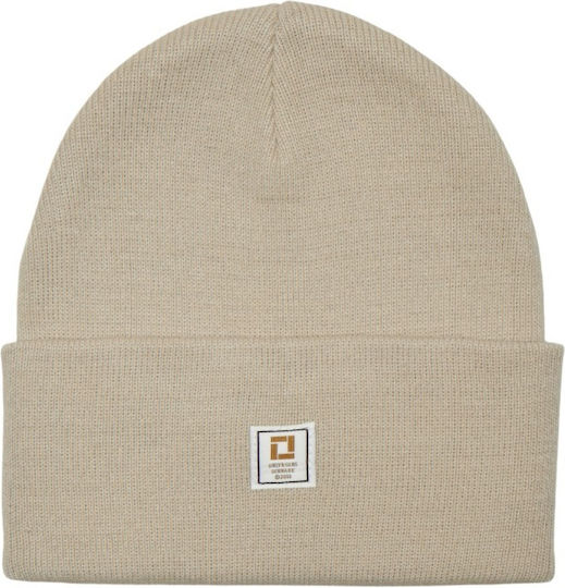Beanie Beanie Knitted in Ecru color