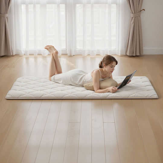 Vevor Στρώμα Γυμναστικής Pilates Λευκό (203.2x99.1x6.35cm)