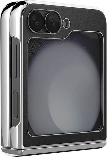 Nillkin Camshield Buchen Sie Leder Schwarz (Galaxy Z Flip6)