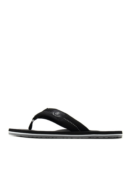Tommy Hilfiger Patch Flip Flops Μαύρα