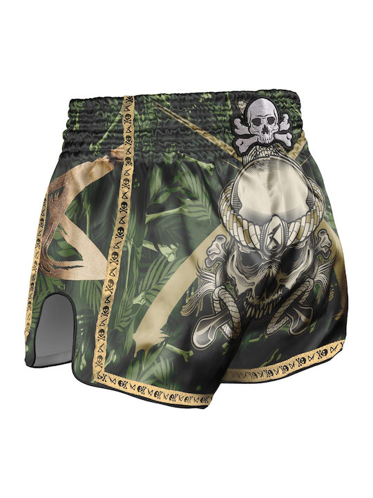 Σορτσάκια 8 Weapons Muay Thai 8 Weapons Bone Island Olive Gold