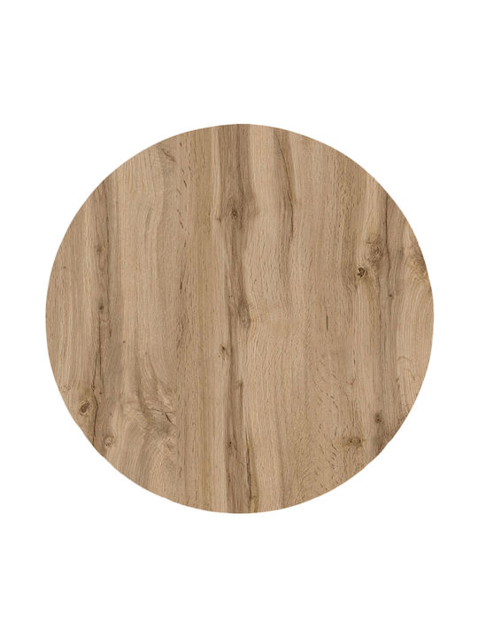HomeMarkt Round Table Surface HPL Sonoma Oak 120x120x1.2cm HM6351.36